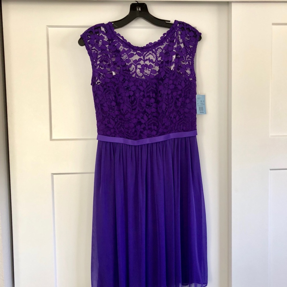 David’s Bridal Cap Sleeve Dress